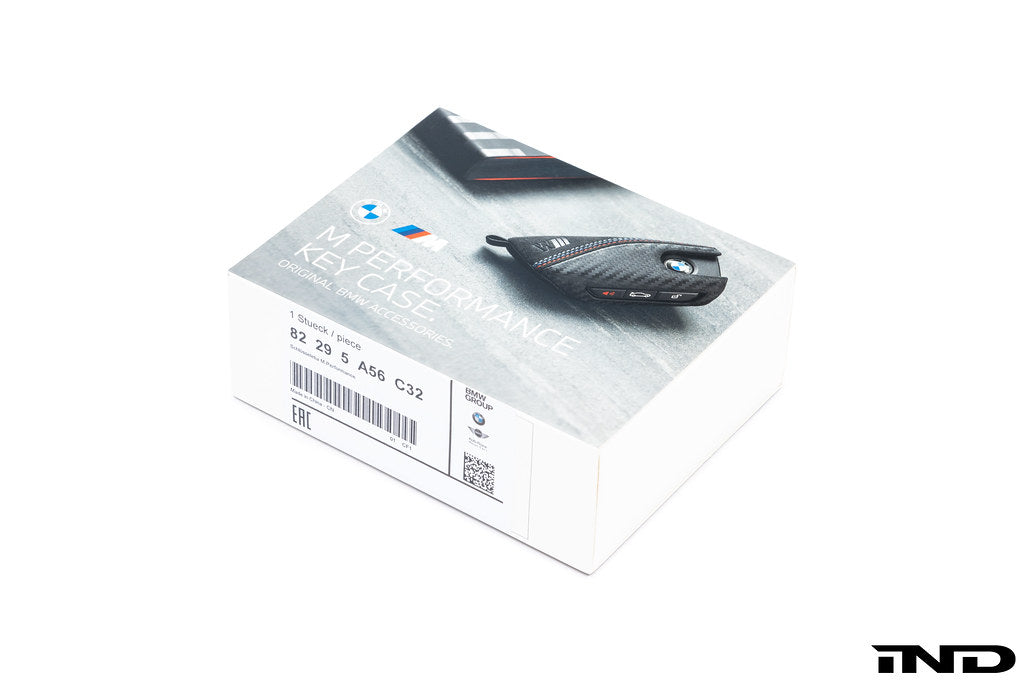 BMW M Performance Carbon with Tri-Color Stitched Alcantara Key Case