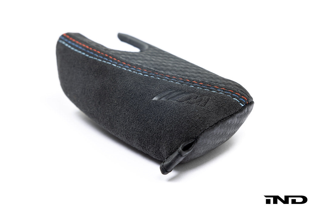 BMW M Performance Carbon with Tri-Color Stitched Alcantara Key Case