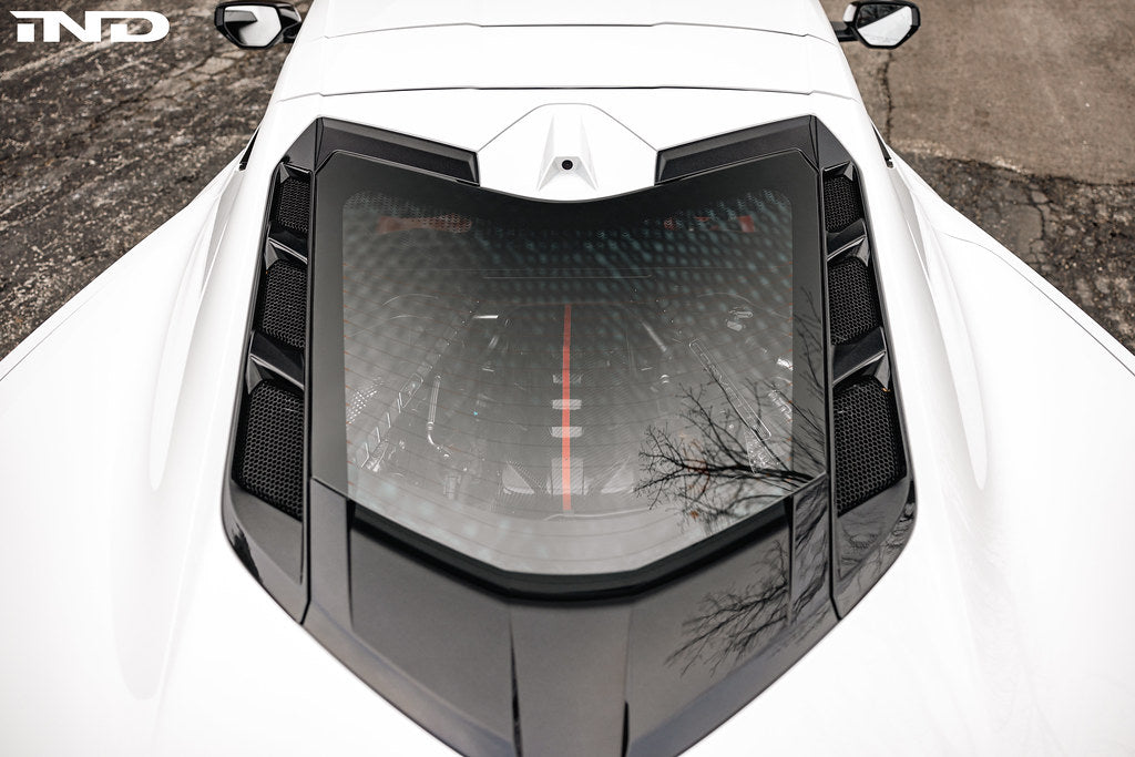 Eventuri Chevrolet C8 Corvette Black Carbon Engine Cover