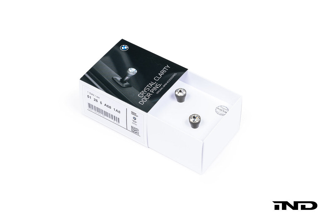 BMW Door Lock Pin Set - Crystal Clarity