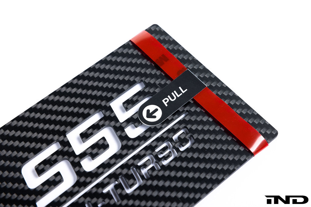 Carbonex F8X (S55) Carbon Charge Cooler Cover - Engraved