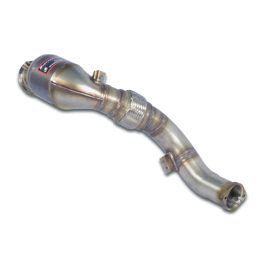 Supersprint BMW F90 M5 Turbo Downpipe Kit +  Metallic Catalytic Right(Replaces Primary And Secondary Catalytics)Accepts The Stock Tertiary Catalytics