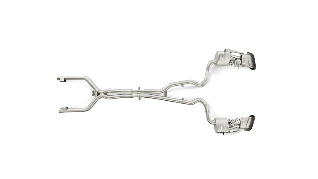 Akrapovic w205 s205 amg c63 evolution exhaust system w carbon tips titanium - iND Distribution