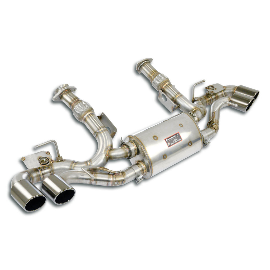 Supersprint CORVETTE C8 Rear Exhaust Right - Left With Valve, 4 Endpipes Oo 100