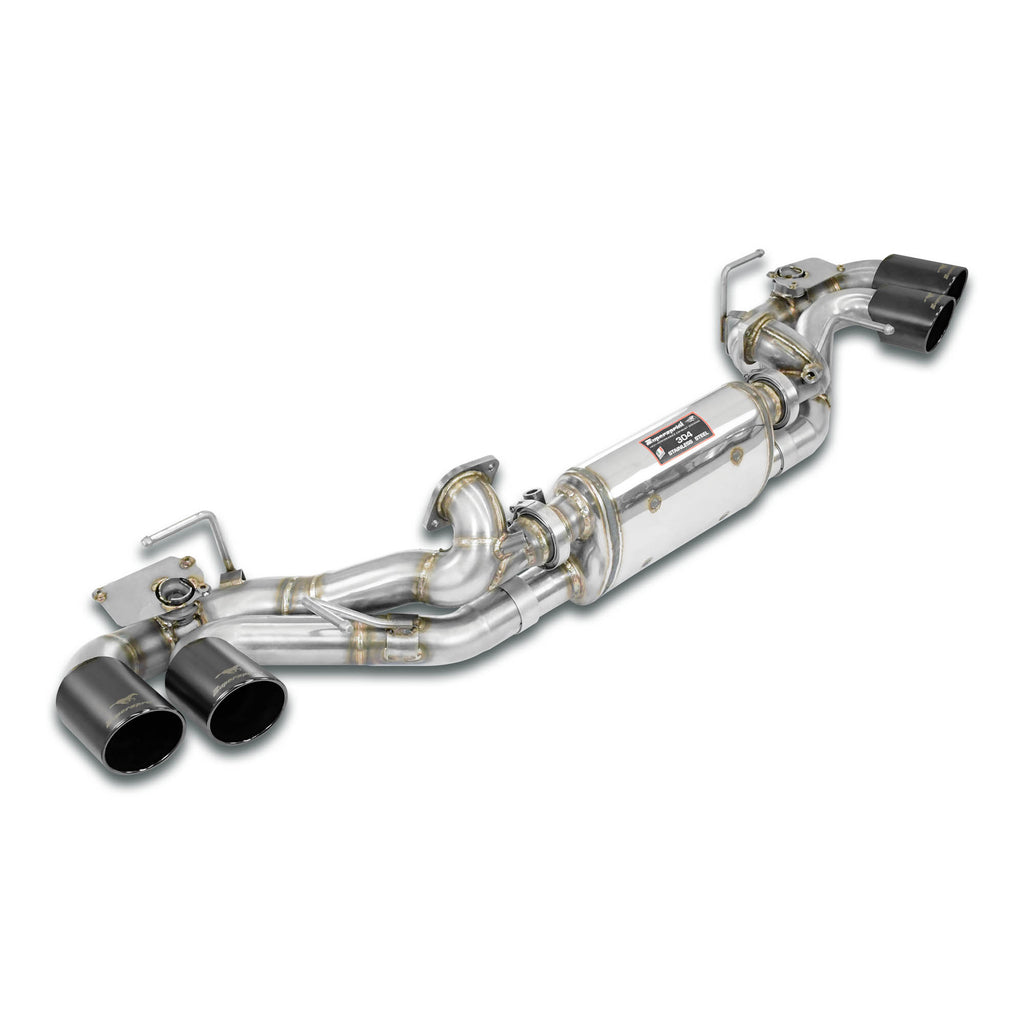 Supersprint CORVETTE C8 Rear Exhaust Right - Left With Valves, 4 Endpipes Oo 100 "Gun Metal Grey"