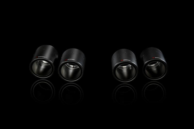Akrapovic f06 m6 evolution exhaust system w carbon tail pipe set titanium - iND Distribution
