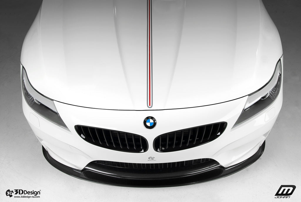 3d design e89 m sport carbon fiber front lip spoiler - iND Distribution