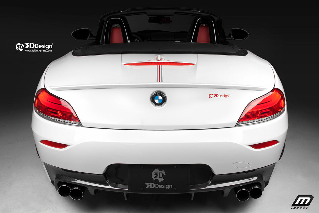 3d design e89 m sport carbon fiber rear diffuser - iND Distribution