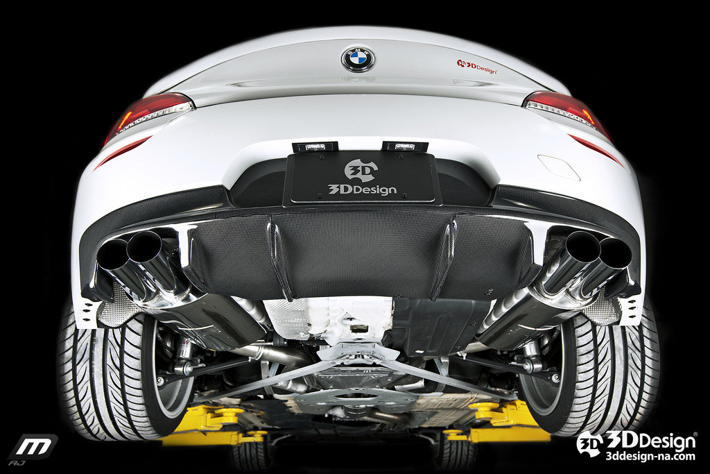 3d design e89 m sport carbon fiber rear diffuser - iND Distribution