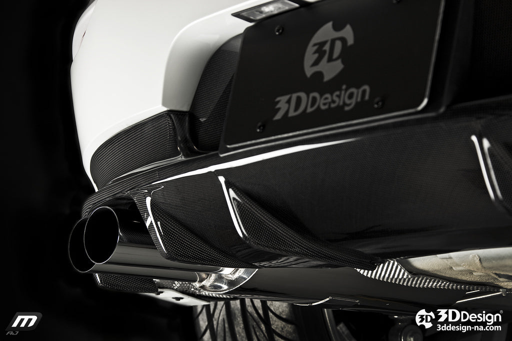 3d design e89 m sport carbon fiber rear diffuser - iND Distribution