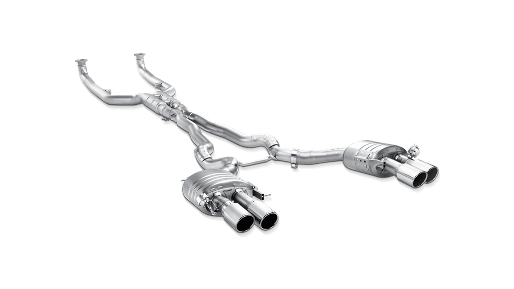 Akrapovic f12 f13 m6 evolution exhaust system w carbon tail pipe set titanium - iND Distribution