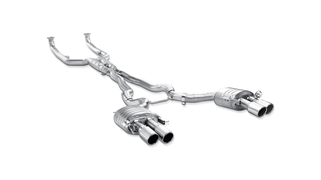 Akrapovic f12 f13 m6 evolution exhaust system w carbon tail pipe set titanium - iND Distribution