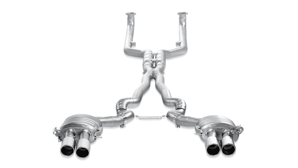Akrapovic f06 m6 evolution exhaust system w carbon tail pipe set titanium - iND Distribution