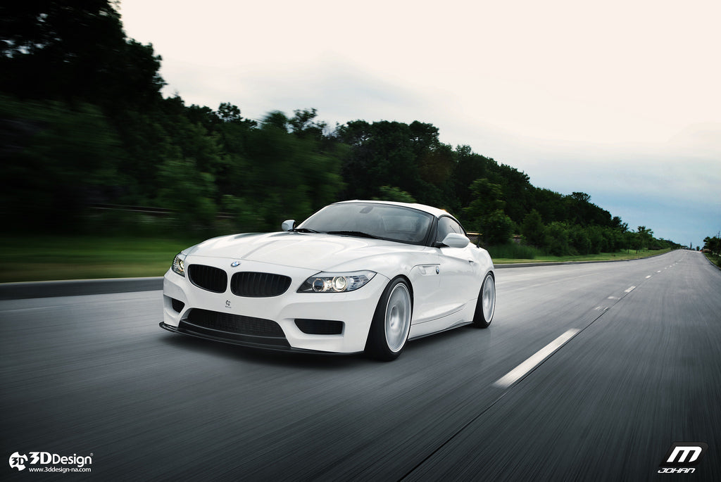 3d design e89 m sport carbon fiber front lip spoiler - iND Distribution