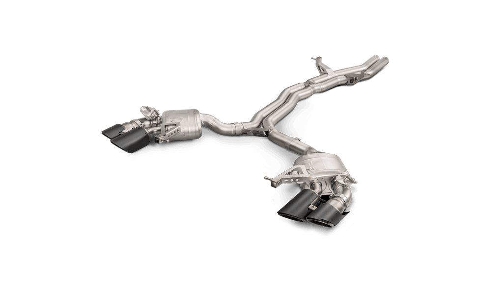 Akrapovic 95b macan turbo evolution exhaust system titanium w tip set - iND Distribution