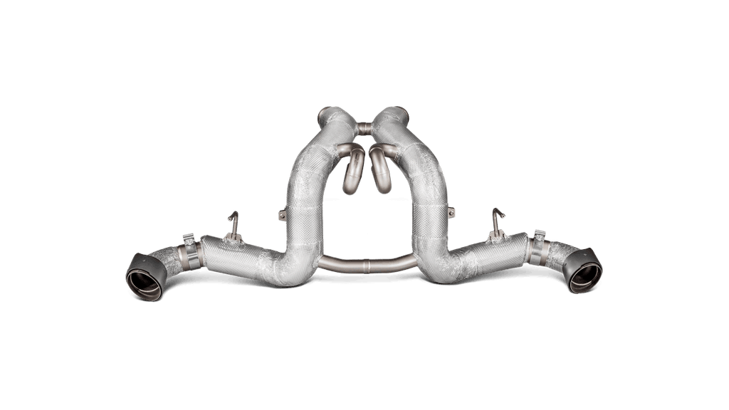 Akrapovic mclaren 540c 570s spider 570gt slip on exhaust system w carbon tail pipe set titanium - iND Distribution