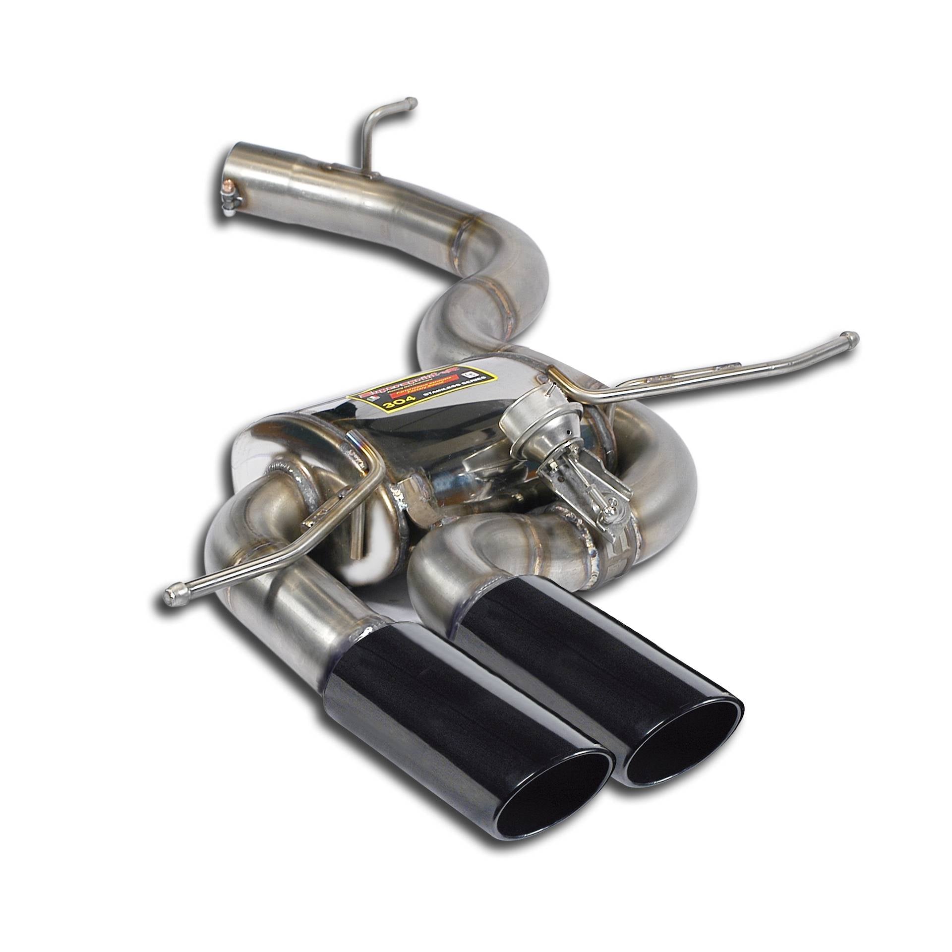 Supersprint AUDI RS3 8P SPORTBACK 2011 -> Rear Exhaust 90X70 "Gun Metal Grey" With Valve