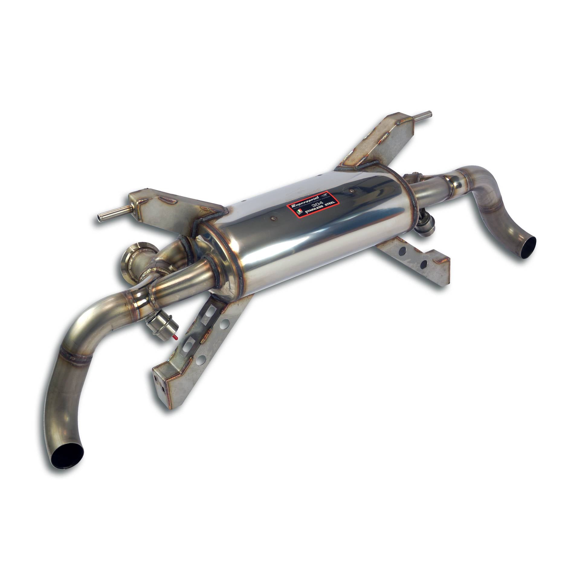 Supersprint AUDI R8 Coupè Rear Exhaust With Valves Right - Left (Deletes The Stock, Secondary Catalytics - Fits To The Stock Endpipes)-14,0 Kg