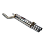 Supersprint BMW 1600/2002 series rear exhaust with twin 60mm pipes, high-performance stainless steel exhaust system.