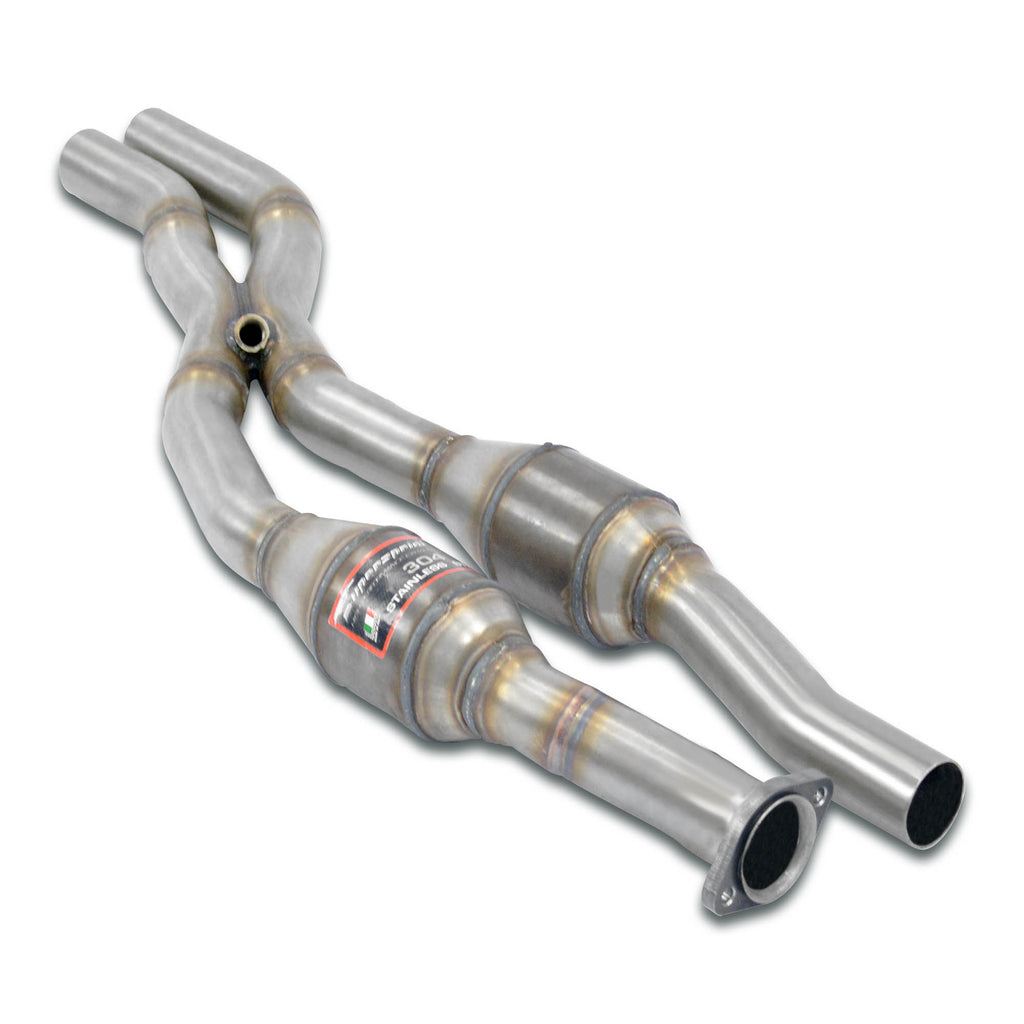 Supersprint ALPINA 5 Series (E34) Front Metallic Catalytic Converter Right - Left + "X-Pipe"