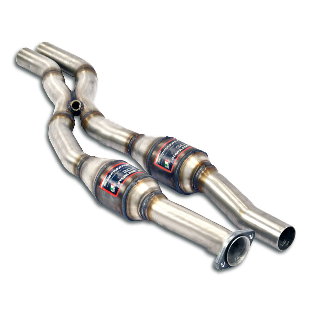 Supersprint ALPINA 5 Series (E34) Front Metallic Catalytic Converter Right - Left + "X-Pipe"