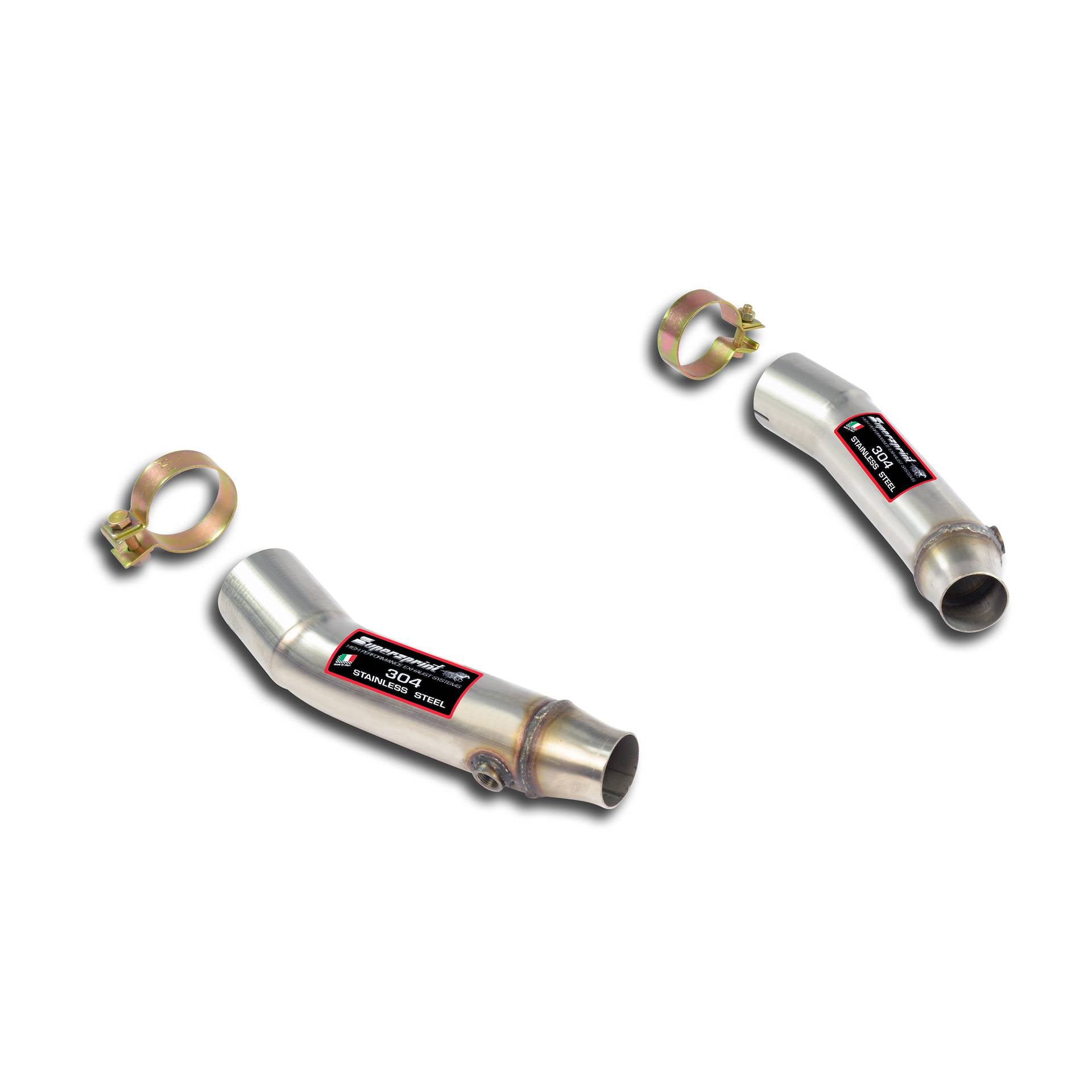Supersprint ALPINA ROADSTER Right - Left Connecting Pipe Kit For Oem Katweld On Connection