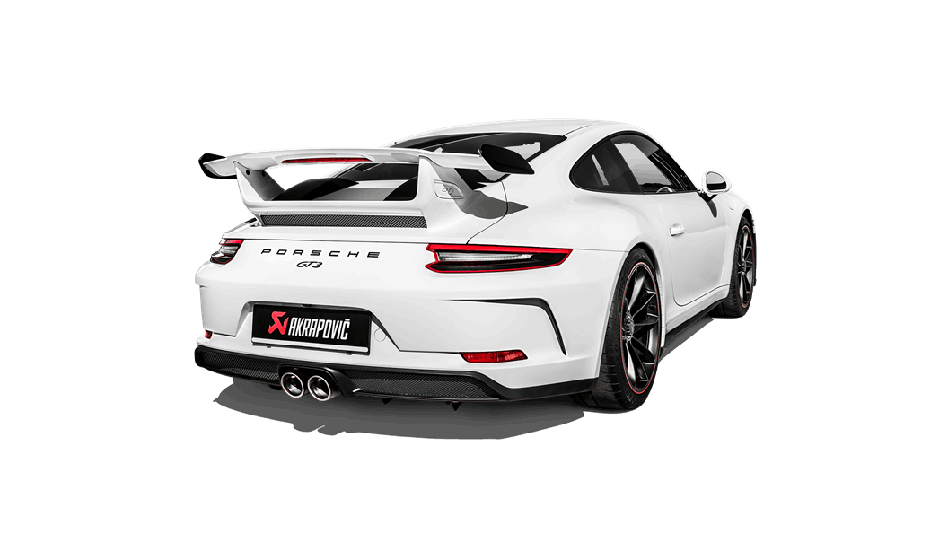 Akrapovic 991 2 911 gt3 slip on race line with tail pipe set titanium - iND Distribution