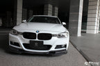 3d design f30 f31 m sport carbon fiber front lip spoiler - iND Distribution