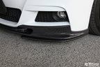 3d design f30 f31 m sport carbon fiber front lip spoiler - iND Distribution
