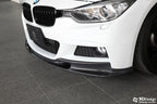 3d design f30 f31 m sport carbon fiber front lip spoiler - iND Distribution
