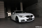 3d design f30 f31 m sport carbon fiber front lip spoiler - iND Distribution