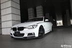 3d design f30 f31 m sport carbon fiber front lip spoiler - iND Distribution