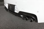 3d design f06 f12 f13 m sport carbon fiber rear diffuser - iND Distribution
