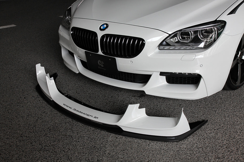 3d design f06 f12 f13 m sport carbon fiber front lip spoiler - iND Distribution