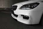 3d design f06 f12 f13 m sport carbon fiber front lip spoiler - iND Distribution