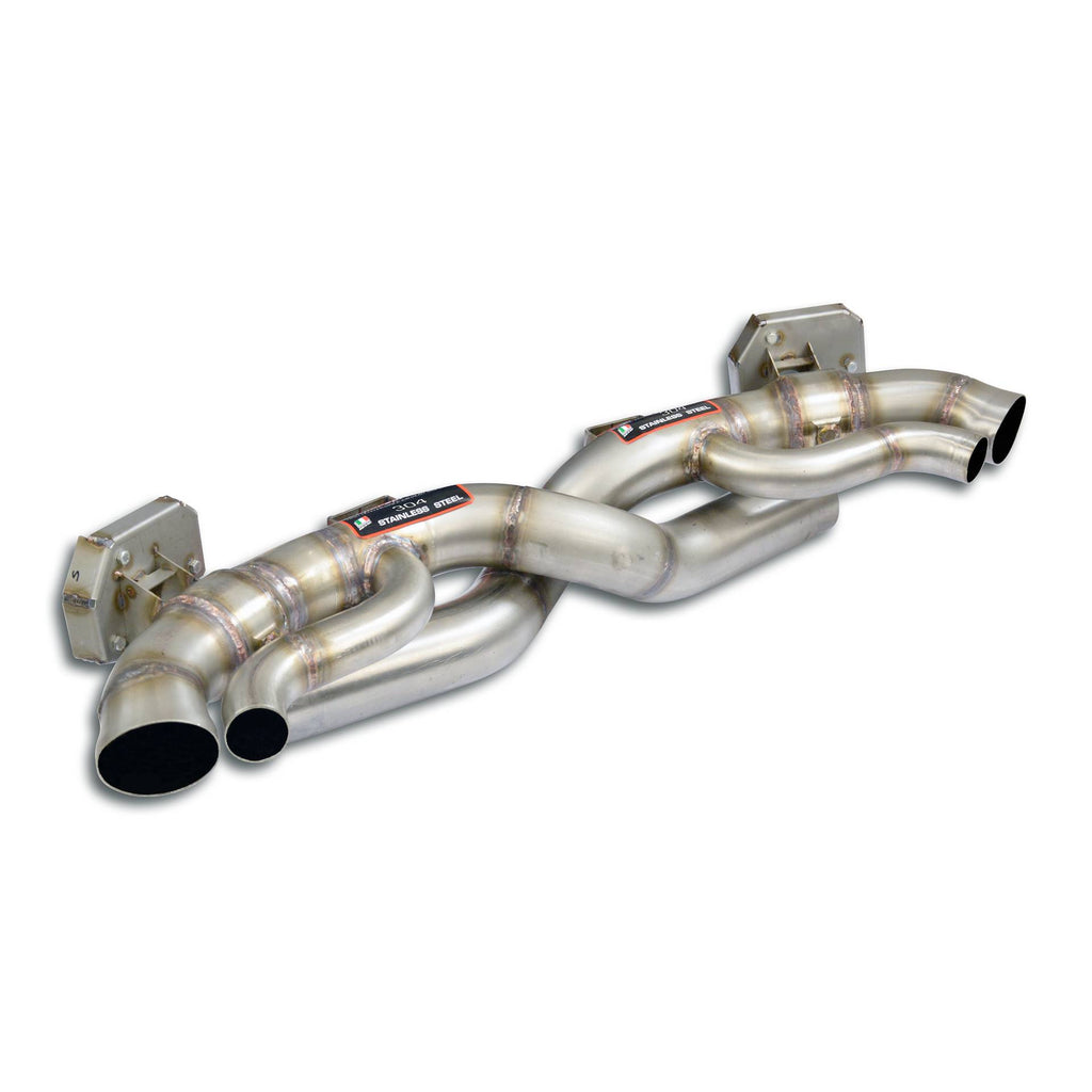 Supersprint PORSCHE 911 (992 Series Turbo / Turbo S) Rear Pipe Kit Right - Left With Valves(Muffler Delete)