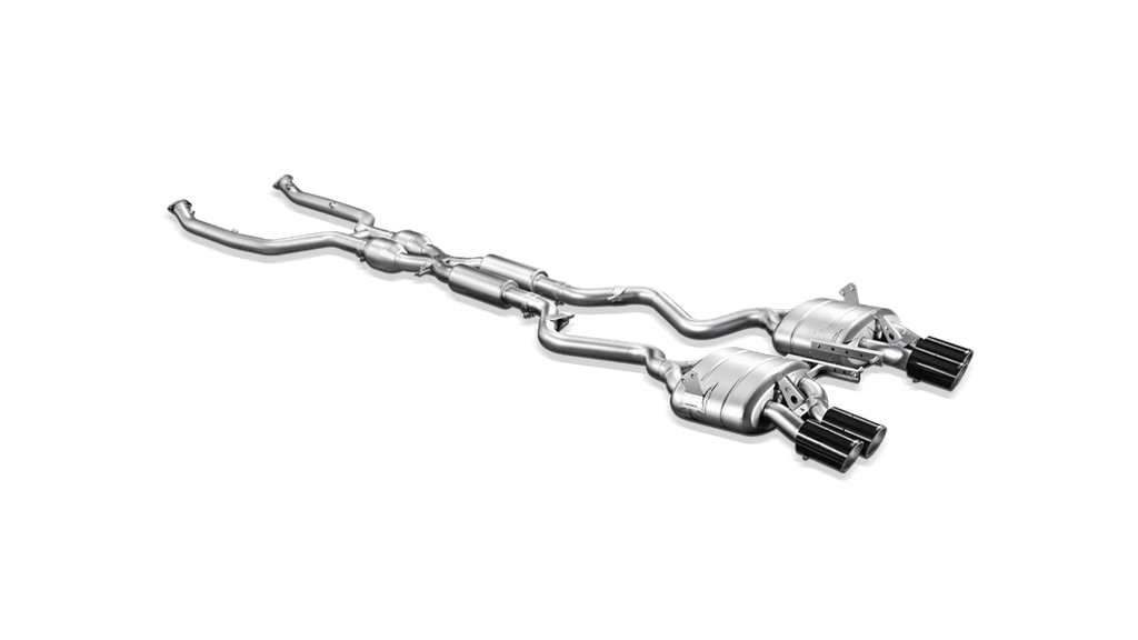 Akrapovic e92 e93 m3 evolution exhaust system w carbon tail pipe set titanium - iND Distribution