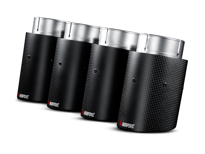 Akrapovic f12 f13 m6 evolution exhaust system w carbon tail pipe set titanium - iND Distribution
