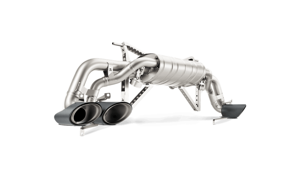 Akrapovic huracan lp 610 4 coupe spyder slip on exhaust system w carbon tail pipe set titanium - iND Distribution