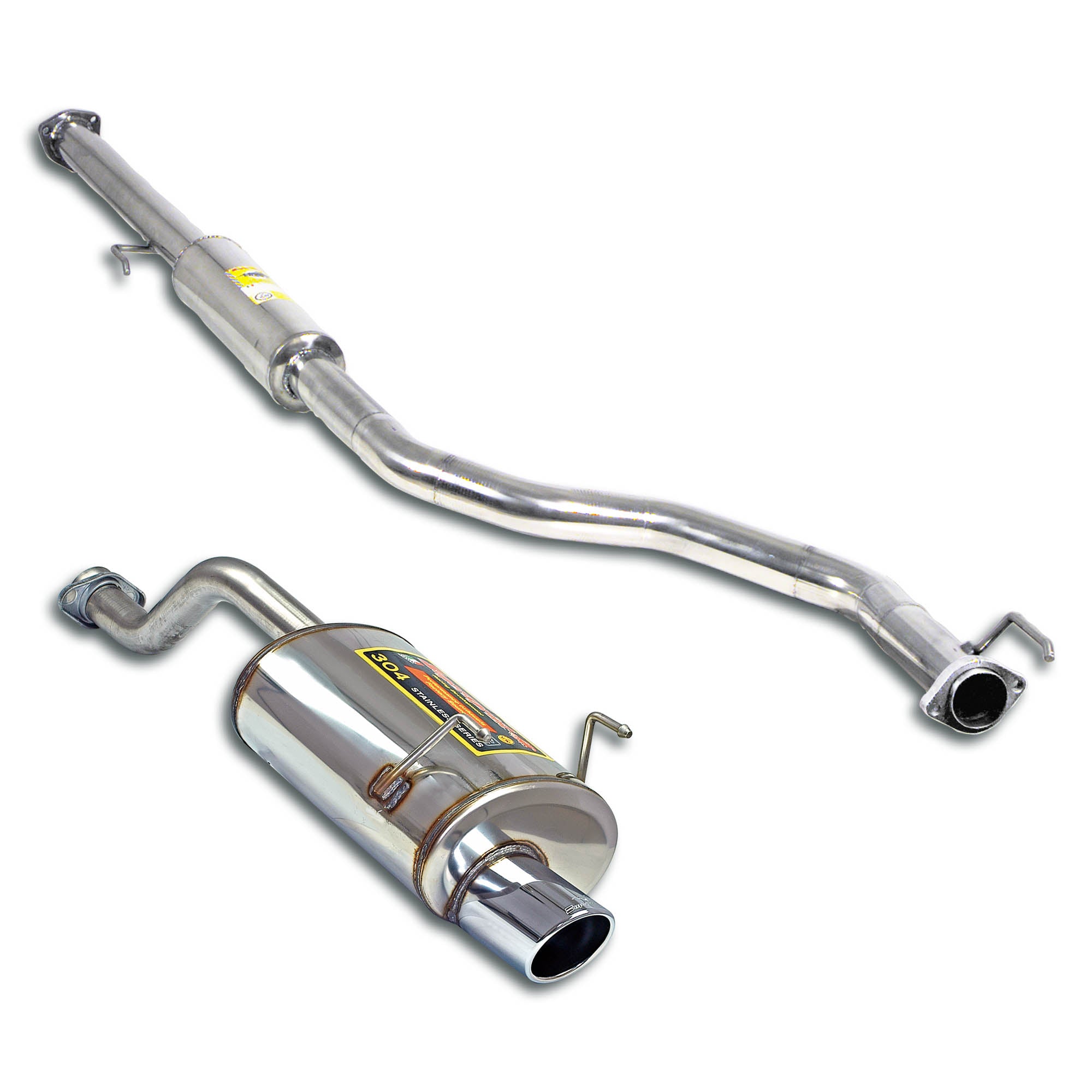 Supersprint HONDA CRX / Del Sol '93 -> '98 Sport Package Ø50, "Cat.-Back"