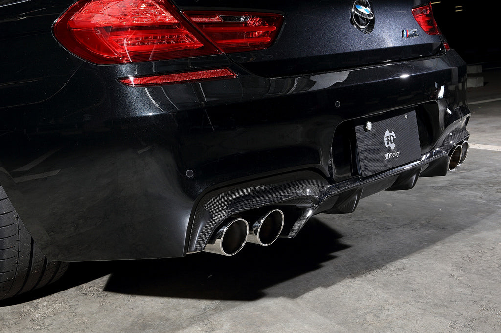 3d design f06 f12 f13 m6 carbon fiber rear diffuser set - iND Distribution