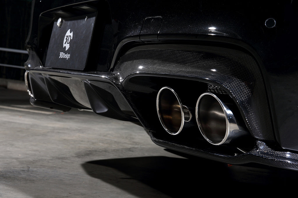 3d design f06 f12 f13 m6 carbon fiber rear diffuser set - iND Distribution