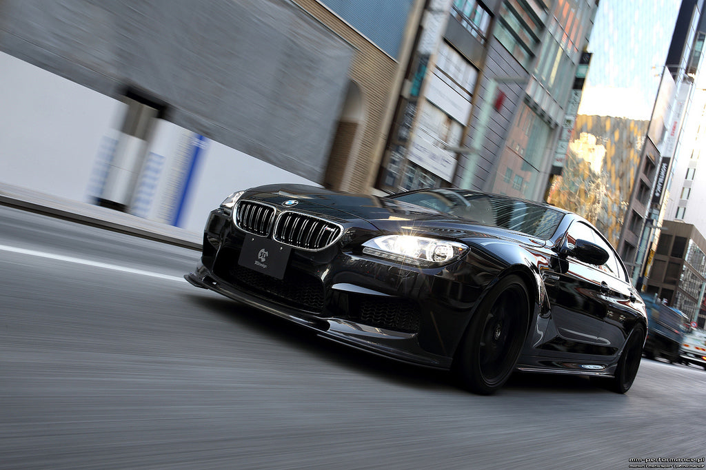 3d design f06 f12 f13 m6 carbon fiber front lip spoiler - iND Distribution