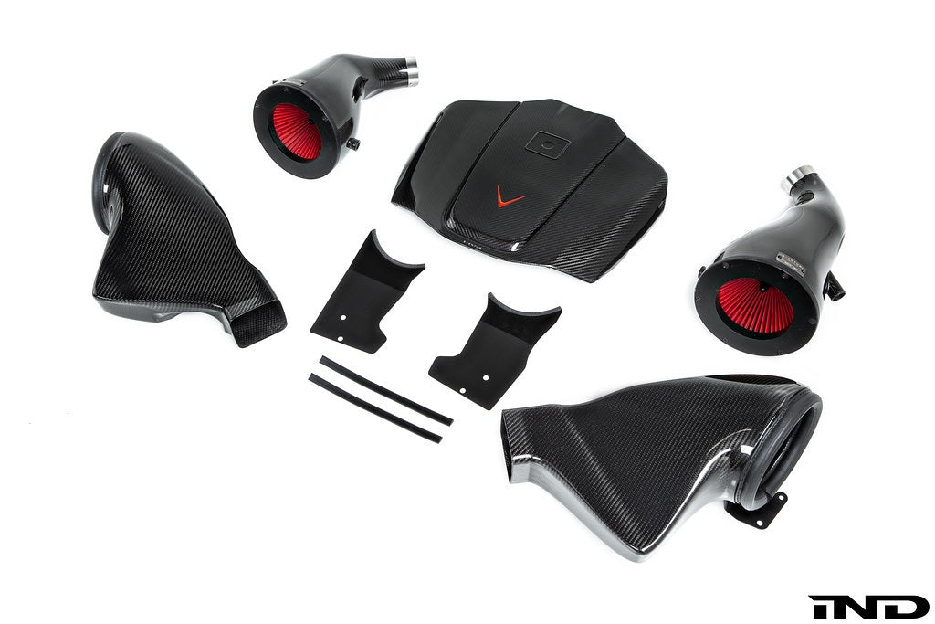 Eventuri Mercedes C190 / R190 AMG GT / GTS / GTR Black Carbon Intake + Engine Cover - Gloss