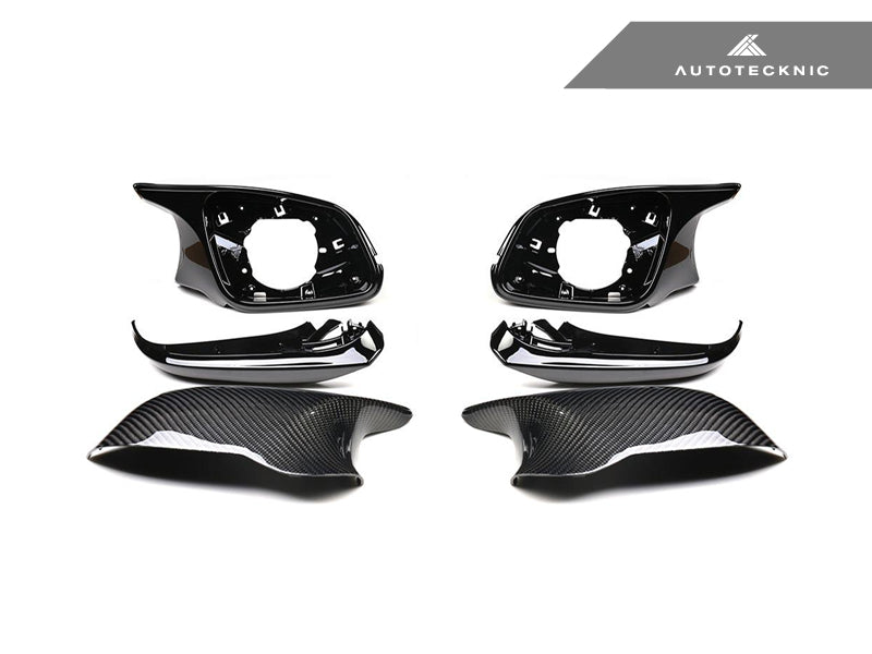 AutoTecknic F-Chassis M Inspired Dry Carbon Complete Mirror Housing Kit