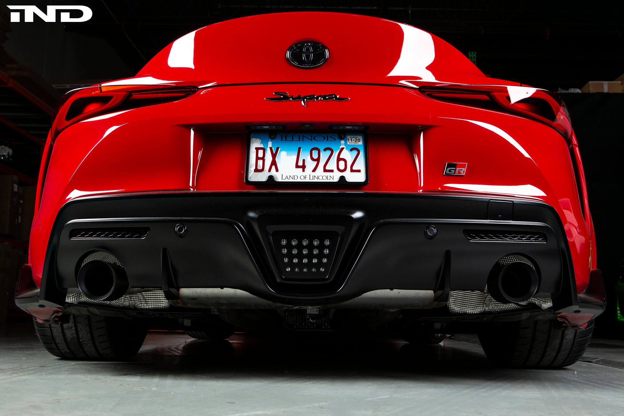 Acexxon Toyota A90 Supra Rear Reflector Inserts - Satin Black