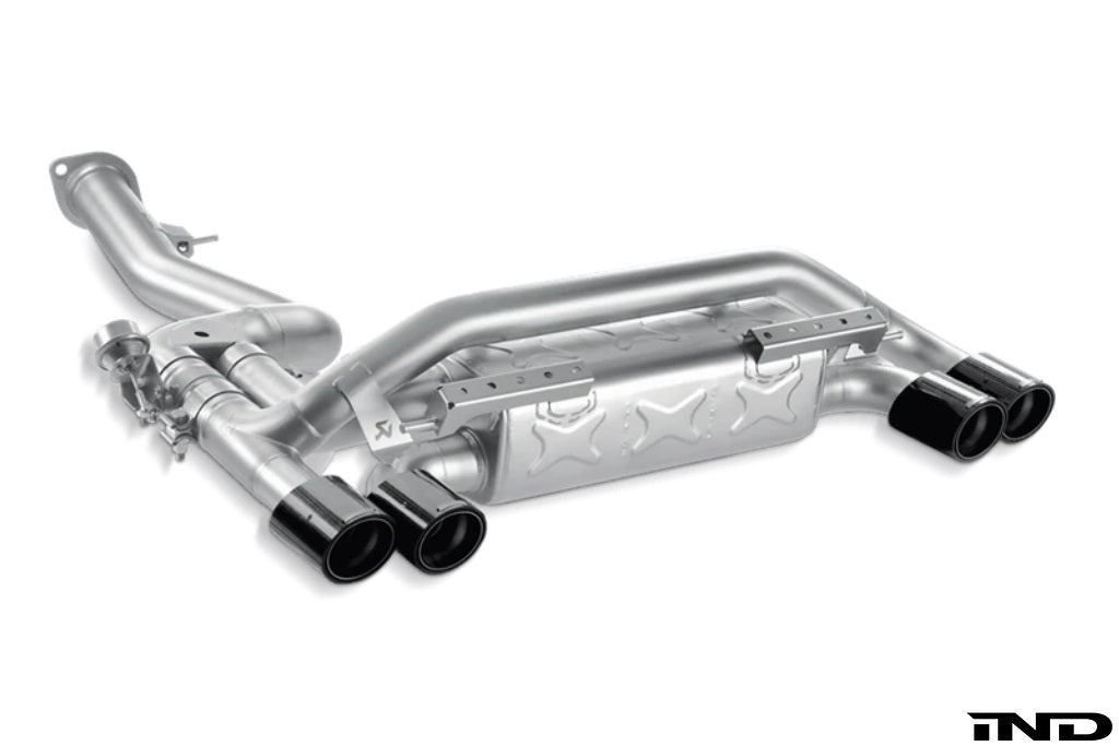 Akrapovic E82 1M Coupe Slip-On Exhaust System w/ Carbon Tail Pipe Set (Titanium)