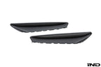 Alpha N F87 M2 carbon interior door card set with white background, showcasing sleek carbon fiber panels for BMW interior upgrade.
