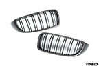 AutoTecknic f32 4 series carbon dual slat front grille set - iND Distribution