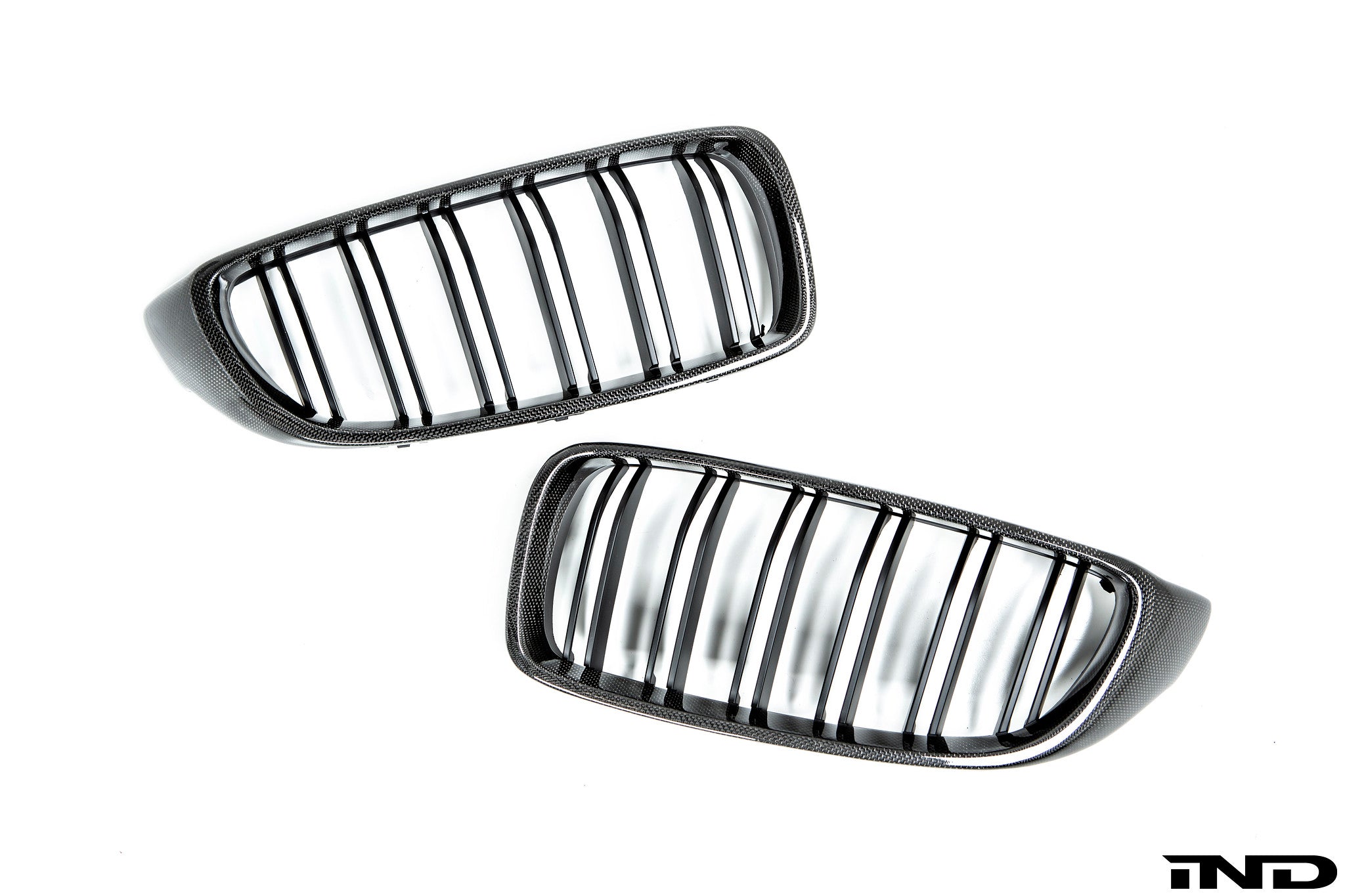 AutoTecknic f32 4 series carbon dual slat front grille set - iND Distribution